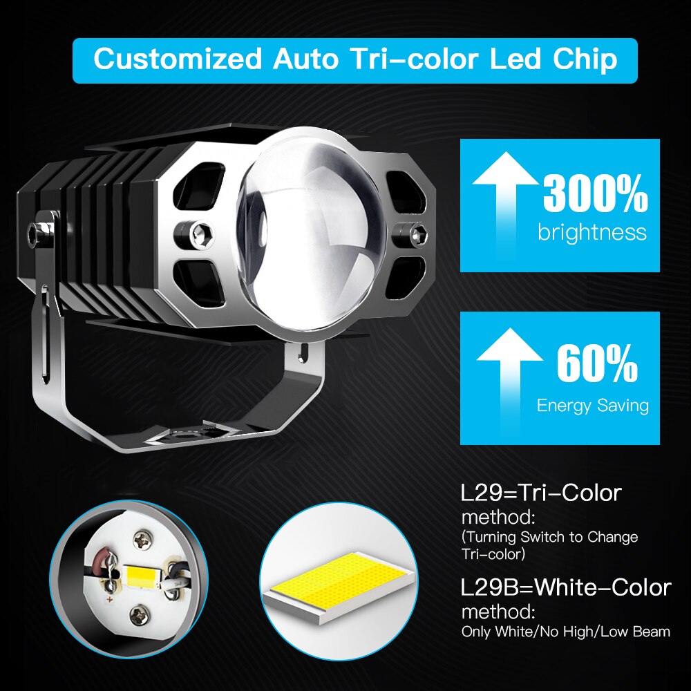 Éclairage LED Haute Performance pour Motos et Véhicules 4 roues