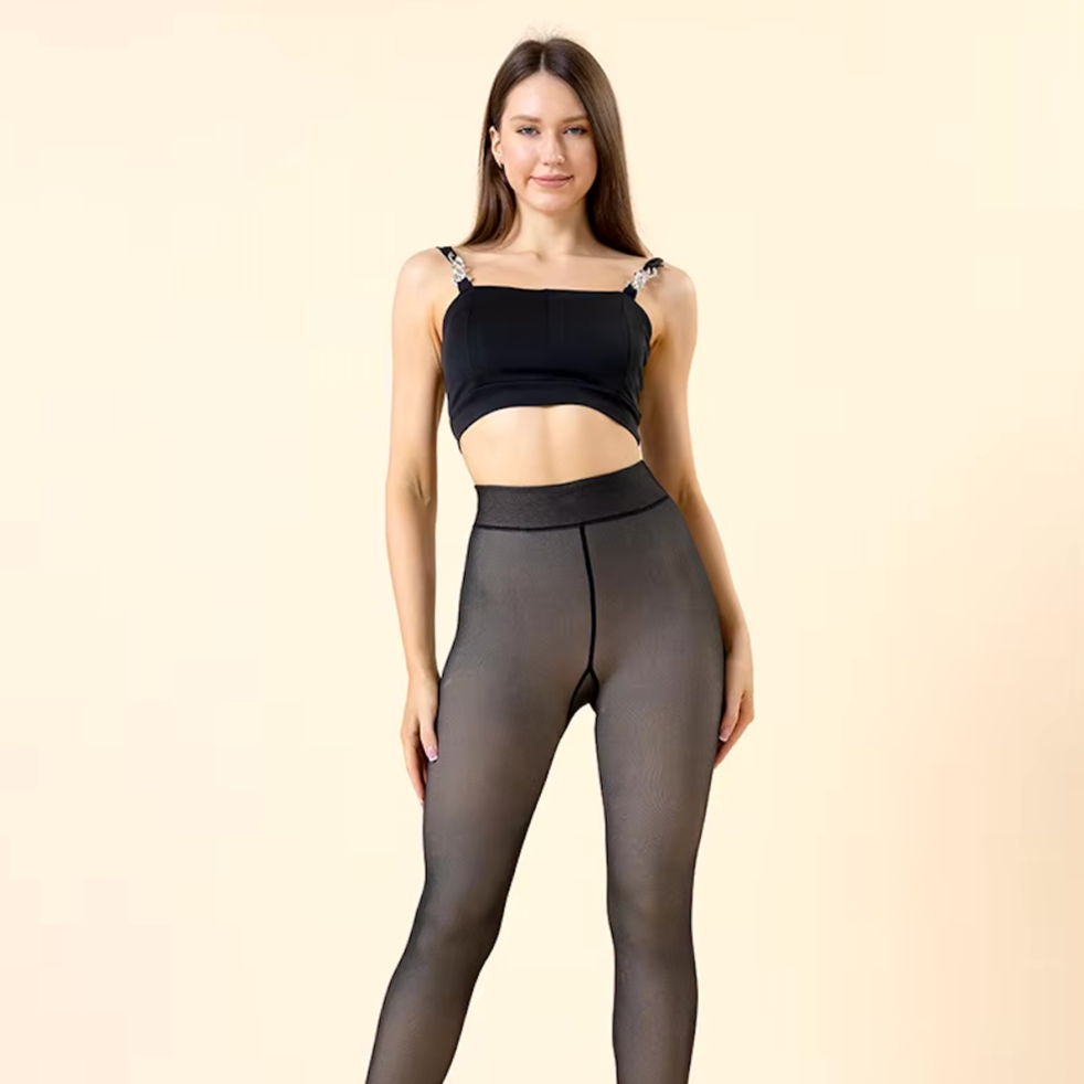Den transparente fleece-strømpen