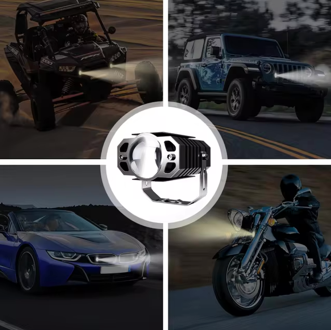 Éclairage LED Haute Performance pour Motos et Véhicules 4 roues