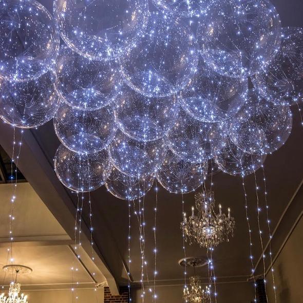 بالونات LED قابلة لإعادة الاستخدام لإضاءة حفلاتك (X10)
